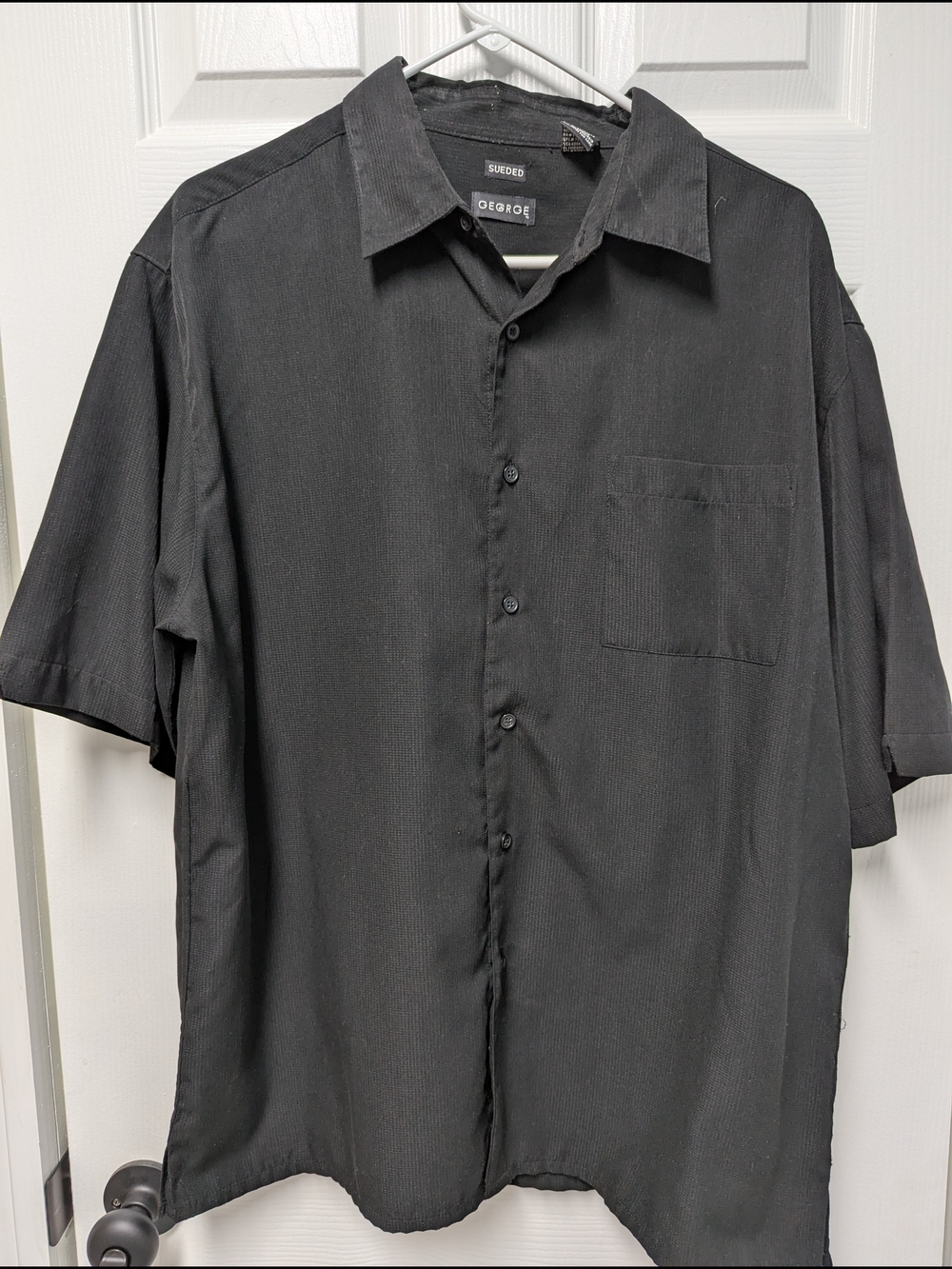 George Short-Sleeve Button-Up Shirt - Black
